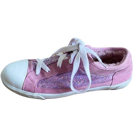 UGG Pink Sparkle Sneakers Size 6 - Picture 5 of 7